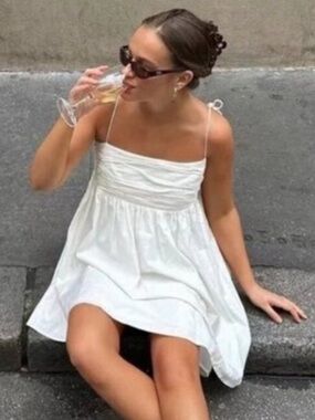 Reformation Catarina Dress in White Size 6